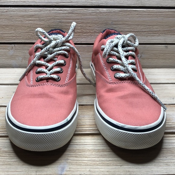 Men’s 9 SPERRY HALYARD CVO Nautical Washed Red Deck Sneakers STS19131 - Picture 5 of 10